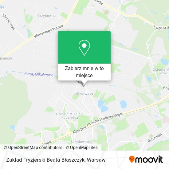 Mapa Zakład Fryzjerski Beata Błaszczyk