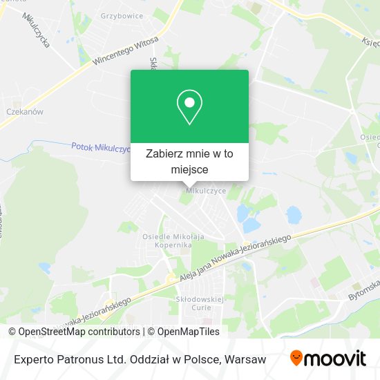 Mapa Experto Patronus Ltd. Oddział w Polsce