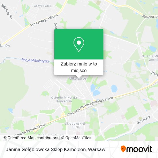 Mapa Janina Gołębiowska Sklep Kameleon