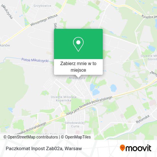 Mapa Paczkomat Inpost Zab02a