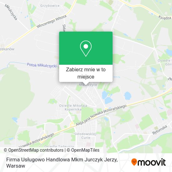 Mapa Firma Usługowo Handlowa Mkm Jurczyk Jerzy