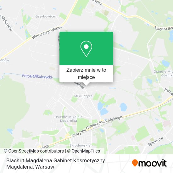 Mapa Blachut Magdalena Gabinet Kosmetyczny Magdalena