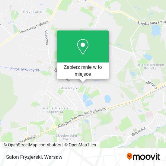 Mapa Salon Fryzjerski