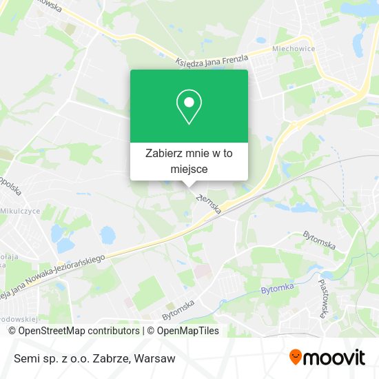 Mapa Semi sp. z o.o. Zabrze