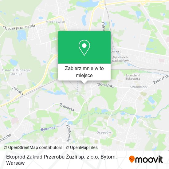 Mapa Ekoprod Zakład Przerobu Żużli sp. z o.o. Bytom