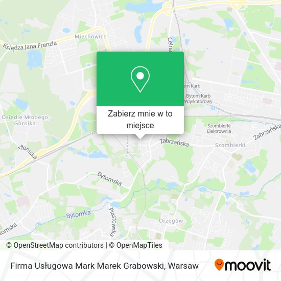 Mapa Firma Usługowa Mark Marek Grabowski