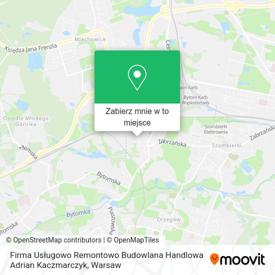 Mapa Firma Usługowo Remontowo Budowlana Handlowa Adrian Kaczmarczyk