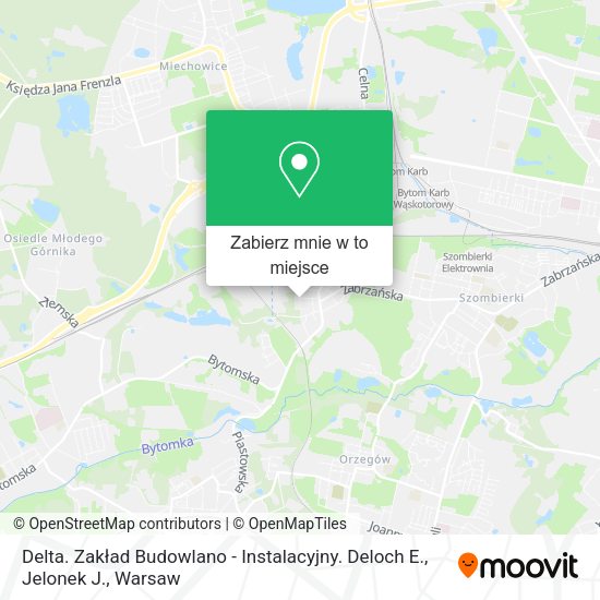 Mapa Delta. Zakład Budowlano - Instalacyjny. Deloch E., Jelonek J.