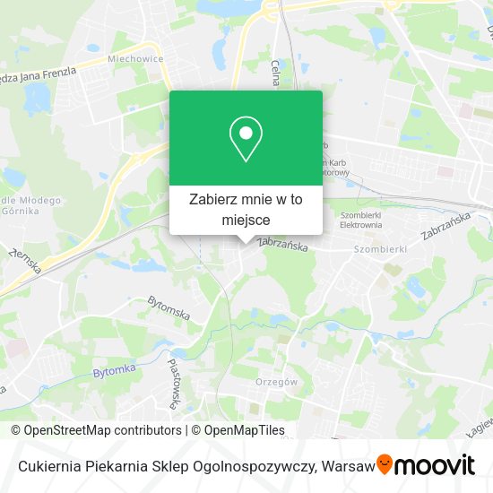 Mapa Cukiernia Piekarnia Sklep Ogolnospozywczy