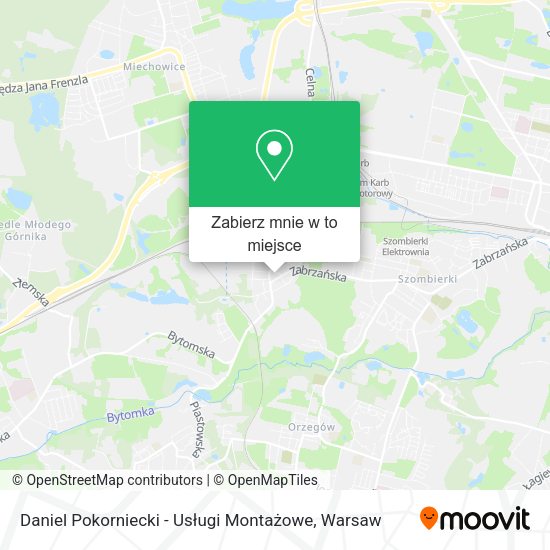 Mapa Daniel Pokorniecki - Usługi Montażowe