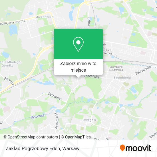 Mapa Zakład Pogrzebowy Eden