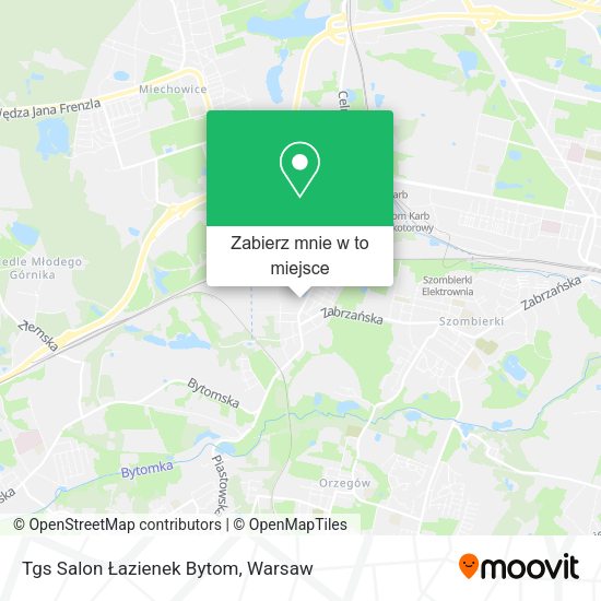 Mapa Tgs Salon Łazienek Bytom
