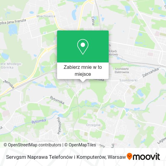 Mapa Servgsm Naprawa Telefonów i Komputerów