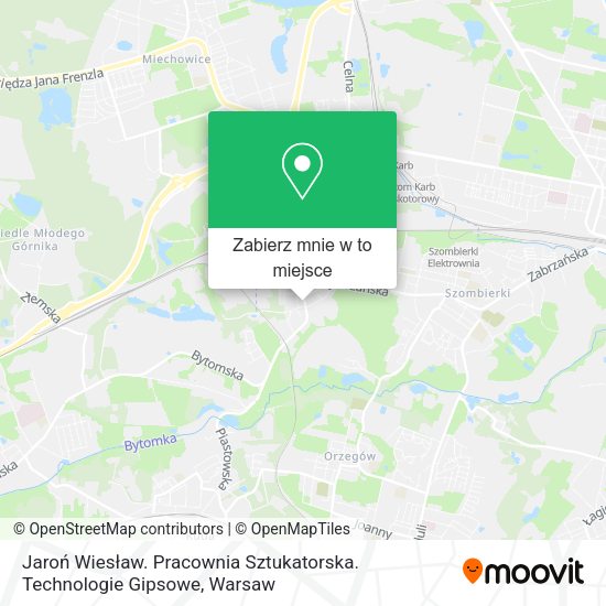 Mapa Jaroń Wiesław. Pracownia Sztukatorska. Technologie Gipsowe