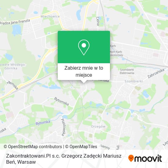 Mapa Zakontraktowani.Pl s.c. Grzegorz Zadęcki Mariusz Beń