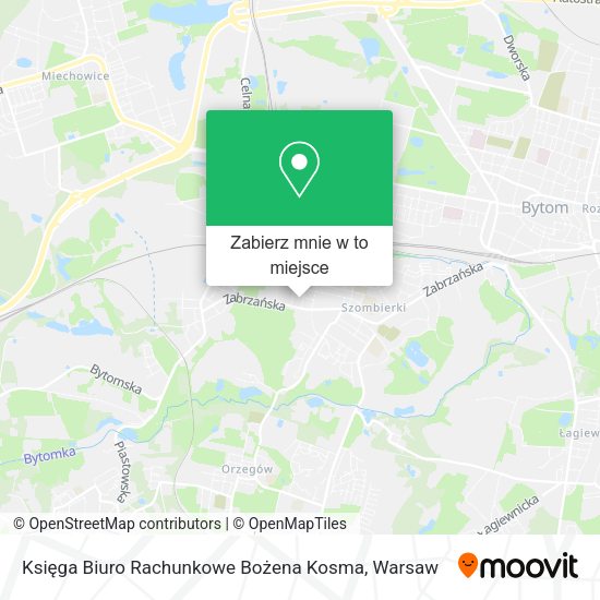 Mapa Księga Biuro Rachunkowe Bożena Kosma