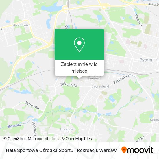 Mapa Hala Sportowa Ośrodka Sportu i Rekreacji