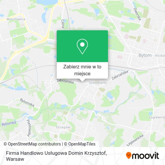 Mapa Firma Handlowo Usługowa Domin Krzysztof