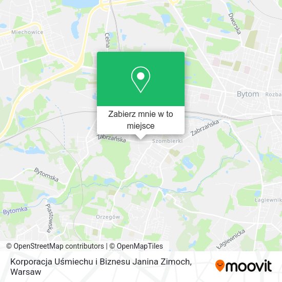 Mapa Korporacja Uśmiechu i Biznesu Janina Zimoch