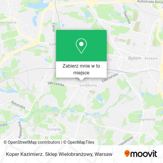 Mapa Koper Kazimierz. Sklep Wielobranżowy