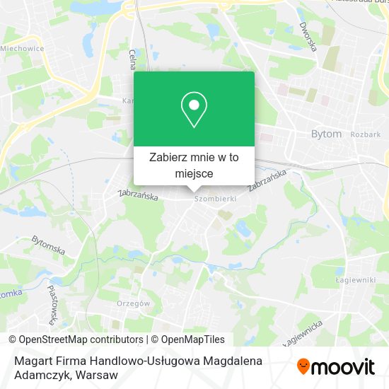 Mapa Magart Firma Handlowo-Usługowa Magdalena Adamczyk