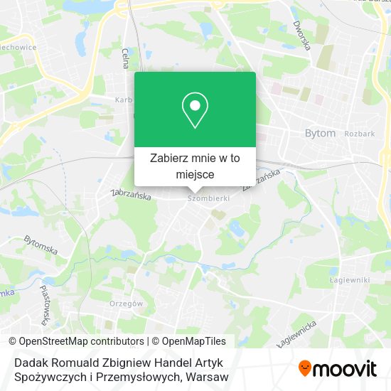 Mapa Dadak Romuald Zbigniew Handel Artyk Spożywczych i Przemysłowych