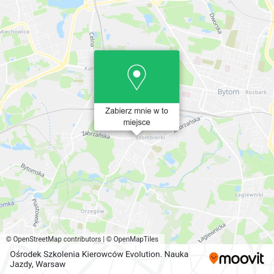 Mapa Ośrodek Szkolenia Kierowców Evolution. Nauka Jazdy