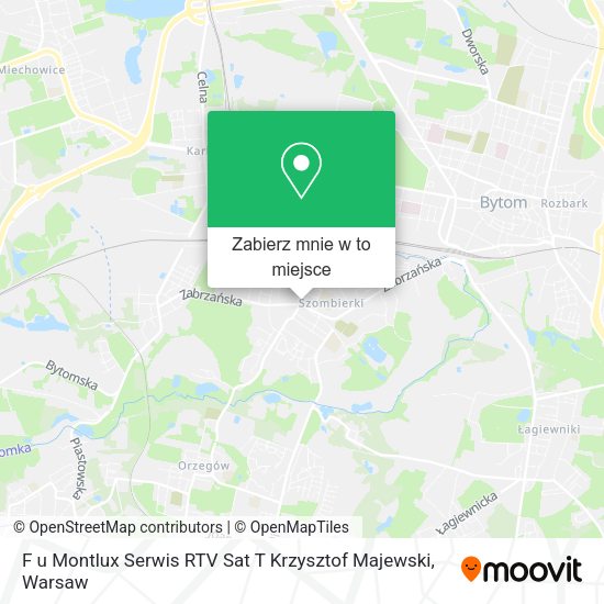 Mapa F u Montlux Serwis RTV Sat T Krzysztof Majewski