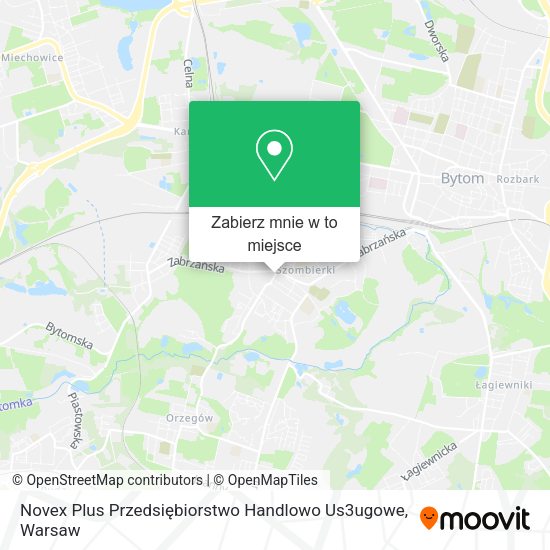 Mapa Novex Plus Przedsiębiorstwo Handlowo Us3ugowe