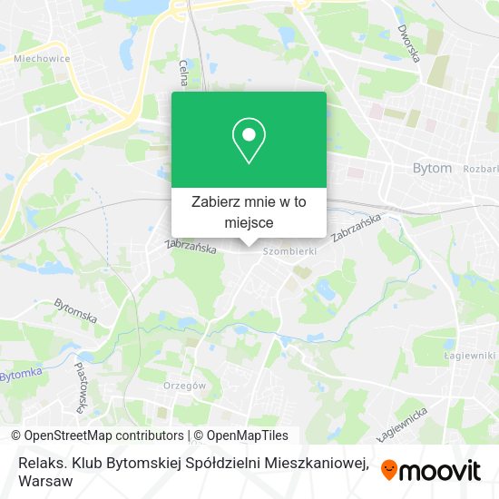 Mapa Relaks. Klub Bytomskiej Spółdzielni Mieszkaniowej