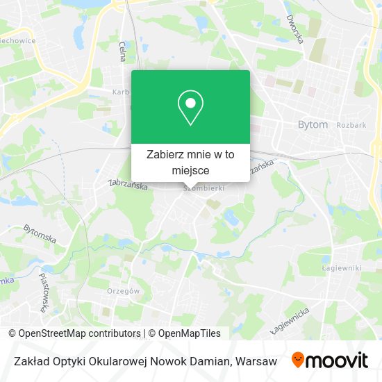 Mapa Zakład Optyki Okularowej Nowok Damian