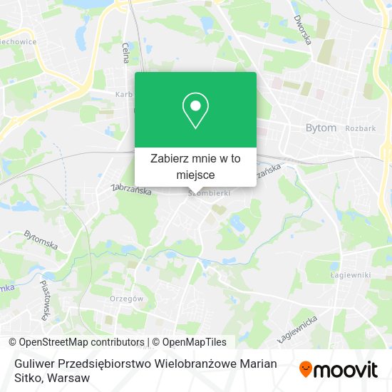 Mapa Guliwer Przedsiębiorstwo Wielobranżowe Marian Sitko