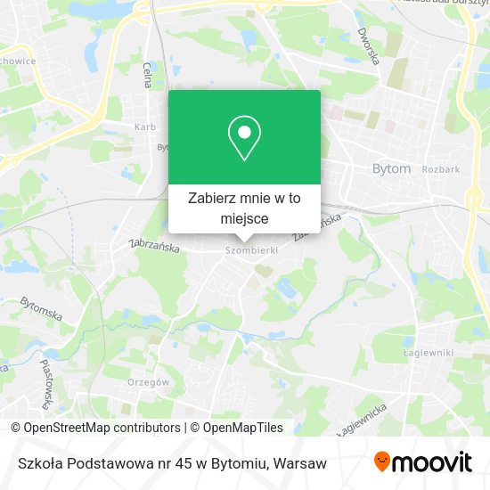 Mapa Szkoła Podstawowa nr 45 w Bytomiu