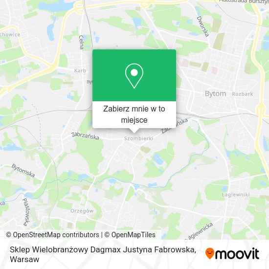 Mapa Sklep Wielobranżowy Dagmax Justyna Fabrowska