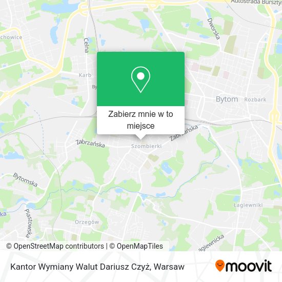 Mapa Kantor Wymiany Walut Dariusz Czyż