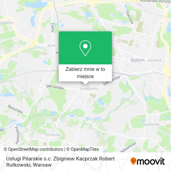 Mapa Usługi Pilarskie s.c. Zbigniew Kacprzak Robert Rutkowski