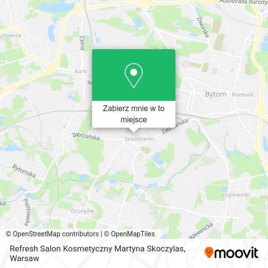 Mapa Refresh Salon Kosmetyczny Martyna Skoczylas