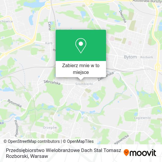 Mapa Przedsiębiorstwo Wielobranżowe Dach Stal Tomasz Rozborski