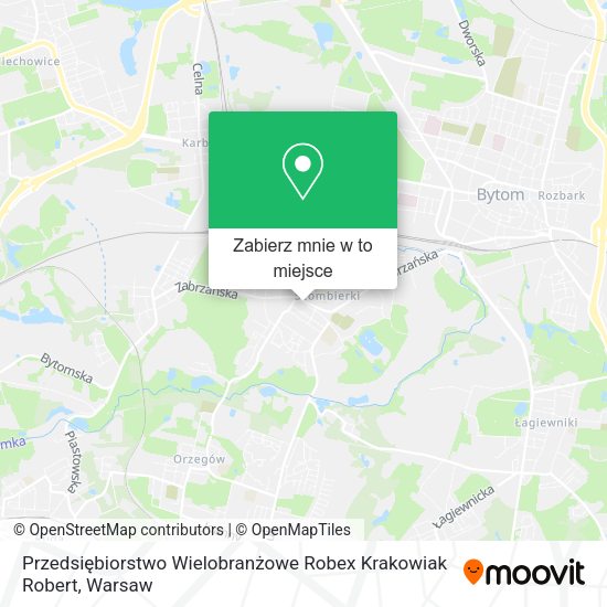 Mapa Przedsiębiorstwo Wielobranżowe Robex Krakowiak Robert