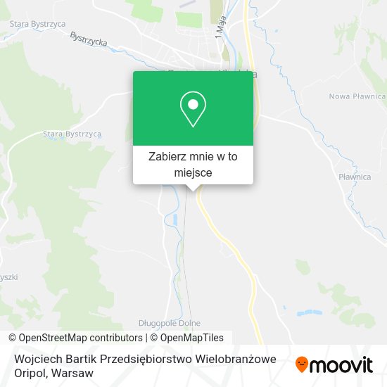 Mapa Wojciech Bartik Przedsiębiorstwo Wielobranżowe Oripol