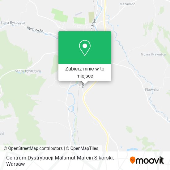 Mapa Centrum Dystrybucji Malamut Marcin Sikorski