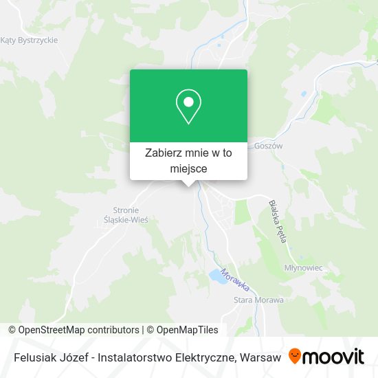 Mapa Felusiak Józef - Instalatorstwo Elektryczne