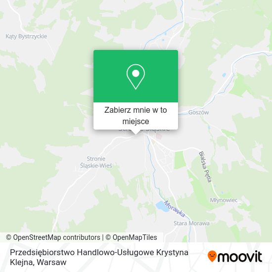 Mapa Przedsiębiorstwo Handlowo-Usługowe Krystyna Klejna