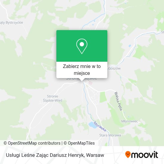 Mapa Usługi Leśne Zając Dariusz Henryk