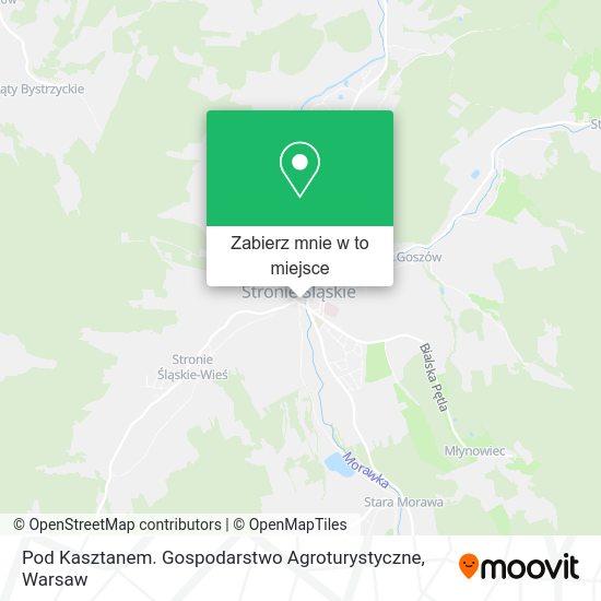 Mapa Pod Kasztanem. Gospodarstwo Agroturystyczne