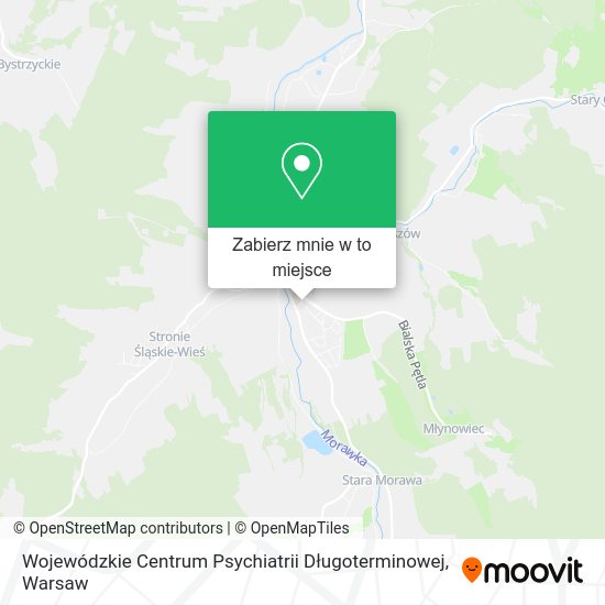 Mapa Wojewódzkie Centrum Psychiatrii Długoterminowej