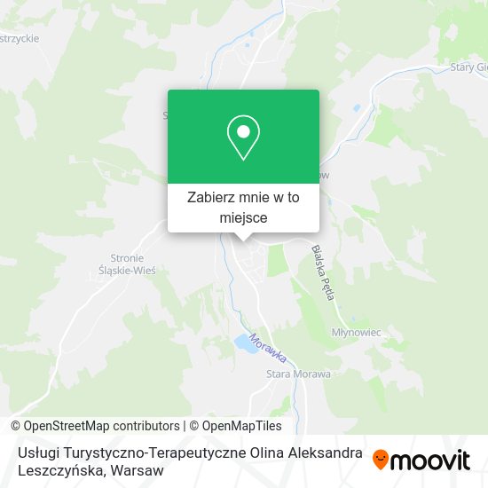 Mapa Usługi Turystyczno-Terapeutyczne Olina Aleksandra Leszczyńska