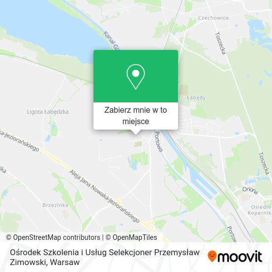 Mapa Ośrodek Szkolenia i Usług Selekcjoner Przemysław Zimowski