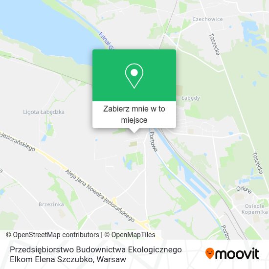 Mapa Przedsiębiorstwo Budownictwa Ekologicznego Elkom Elena Szczubko