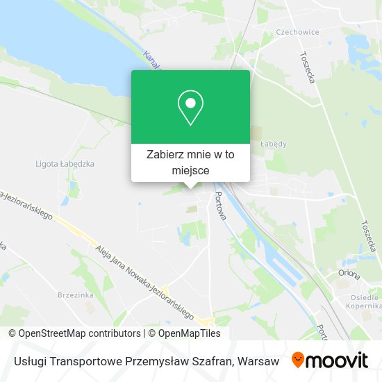 Mapa Usługi Transportowe Przemysław Szafran